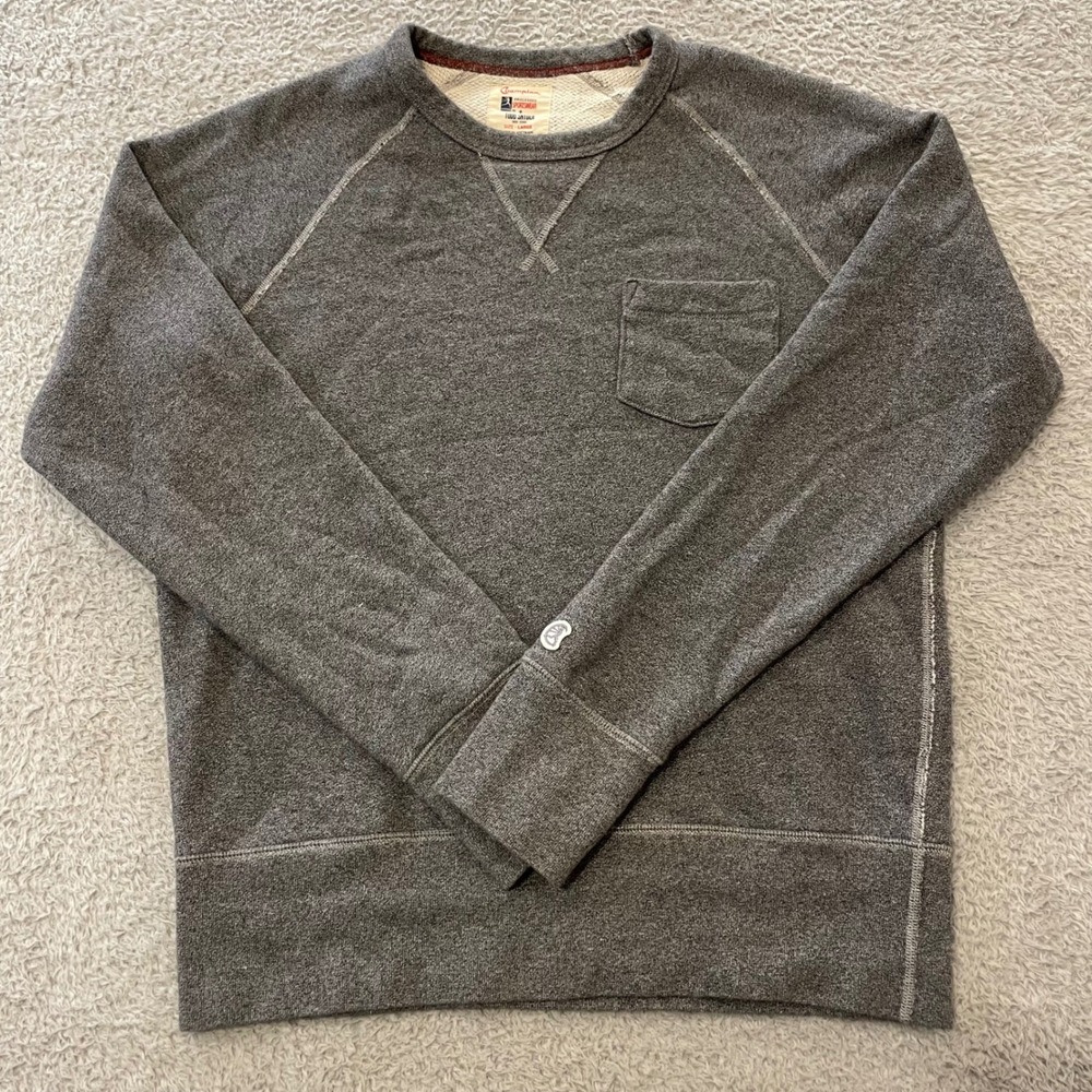 Champion x Todd Snyder Sweatshirt Mens Large Pocket Raglan French Terry Crewneck